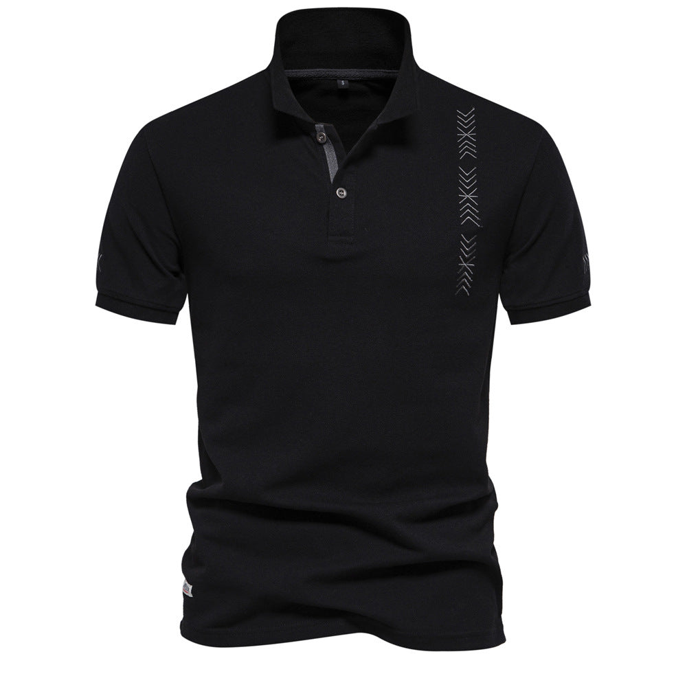 Herren polo shirt med modern design och fin struktur Eva Jonsson-Eva Jonsson