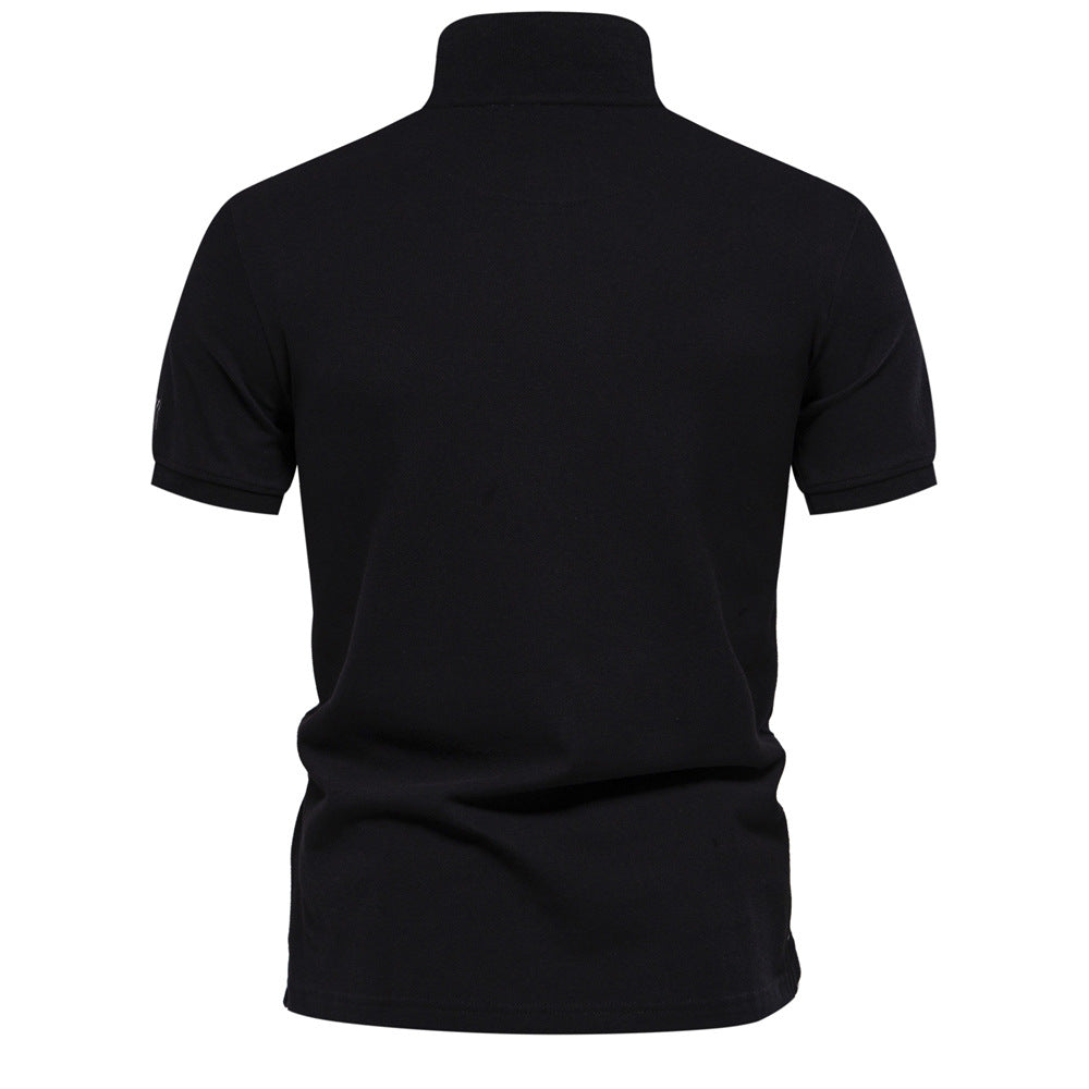 Herren polo shirt med modern design och fin struktur Mirla-Eva Jonsson