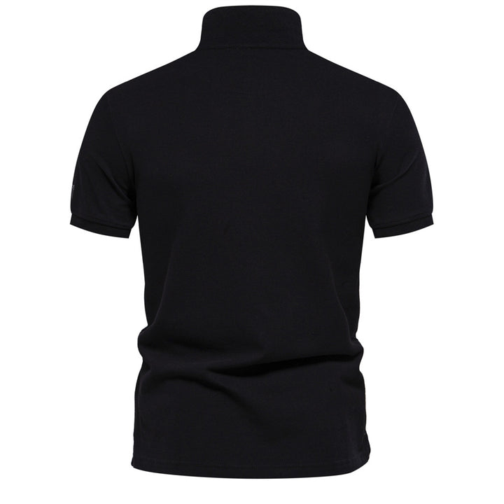 Herren polo shirt med modern design och fin struktur Mirla-Eva Jonsson