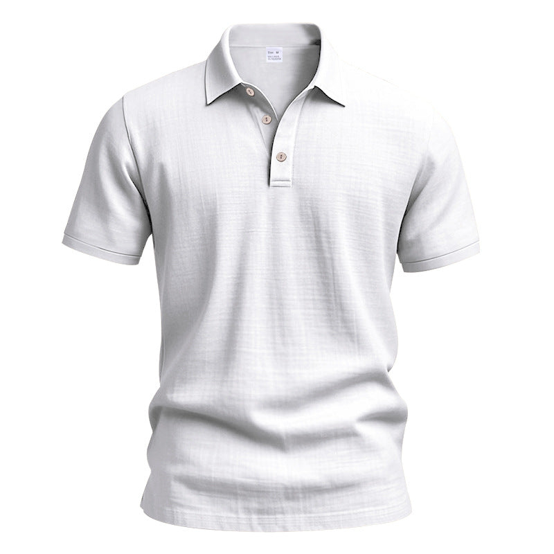 Herren polo shirt med strukturerad design och högkvalitativ bomull Eva Jonsson-Eva Jonsson