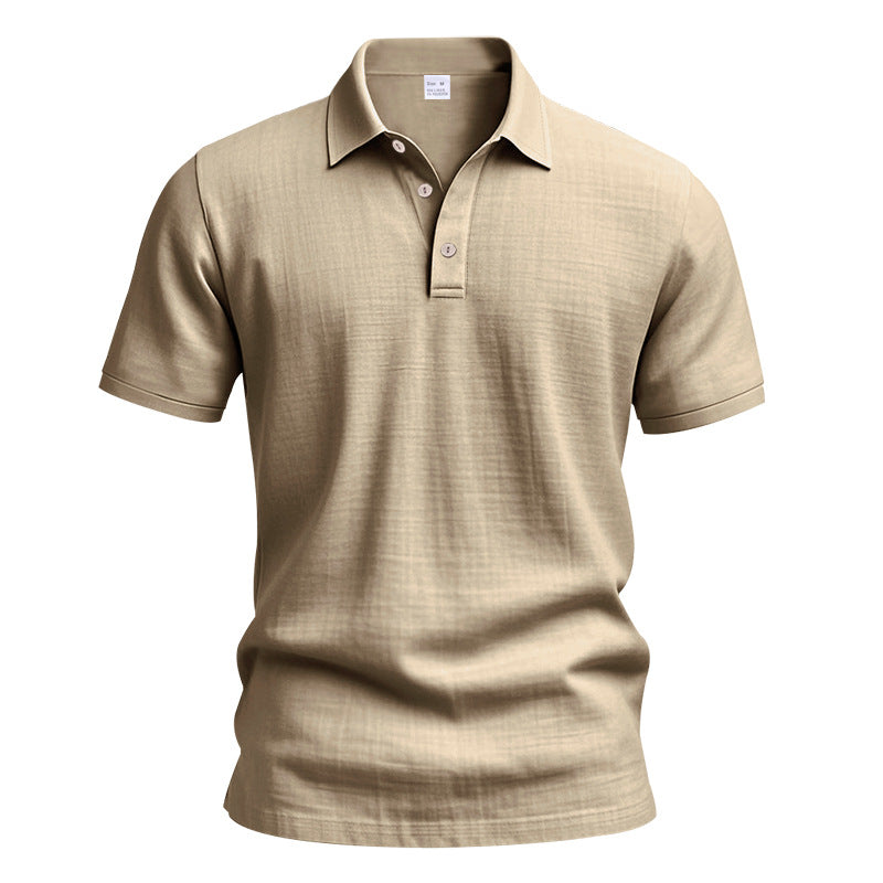 Herren polo shirt med strukturerad design och högkvalitativ bomull Eva Jonsson-Eva Jonsson