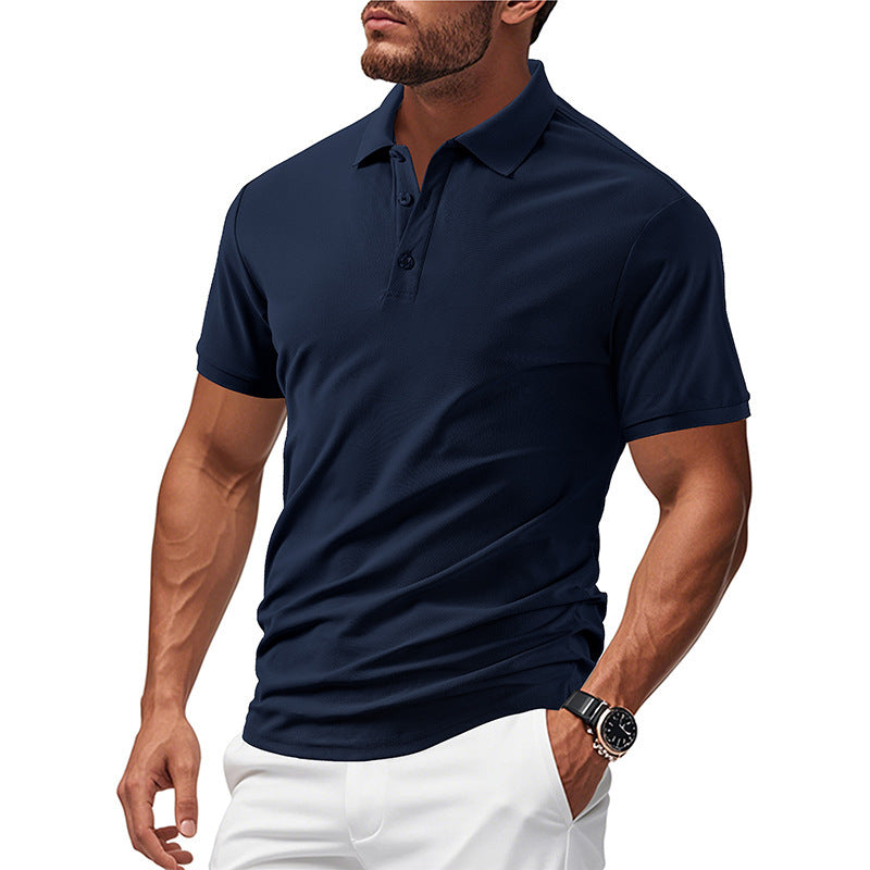 Herren polo skjorta med modern design och andningsbara egenskaper Mirla-Eva Jonsson