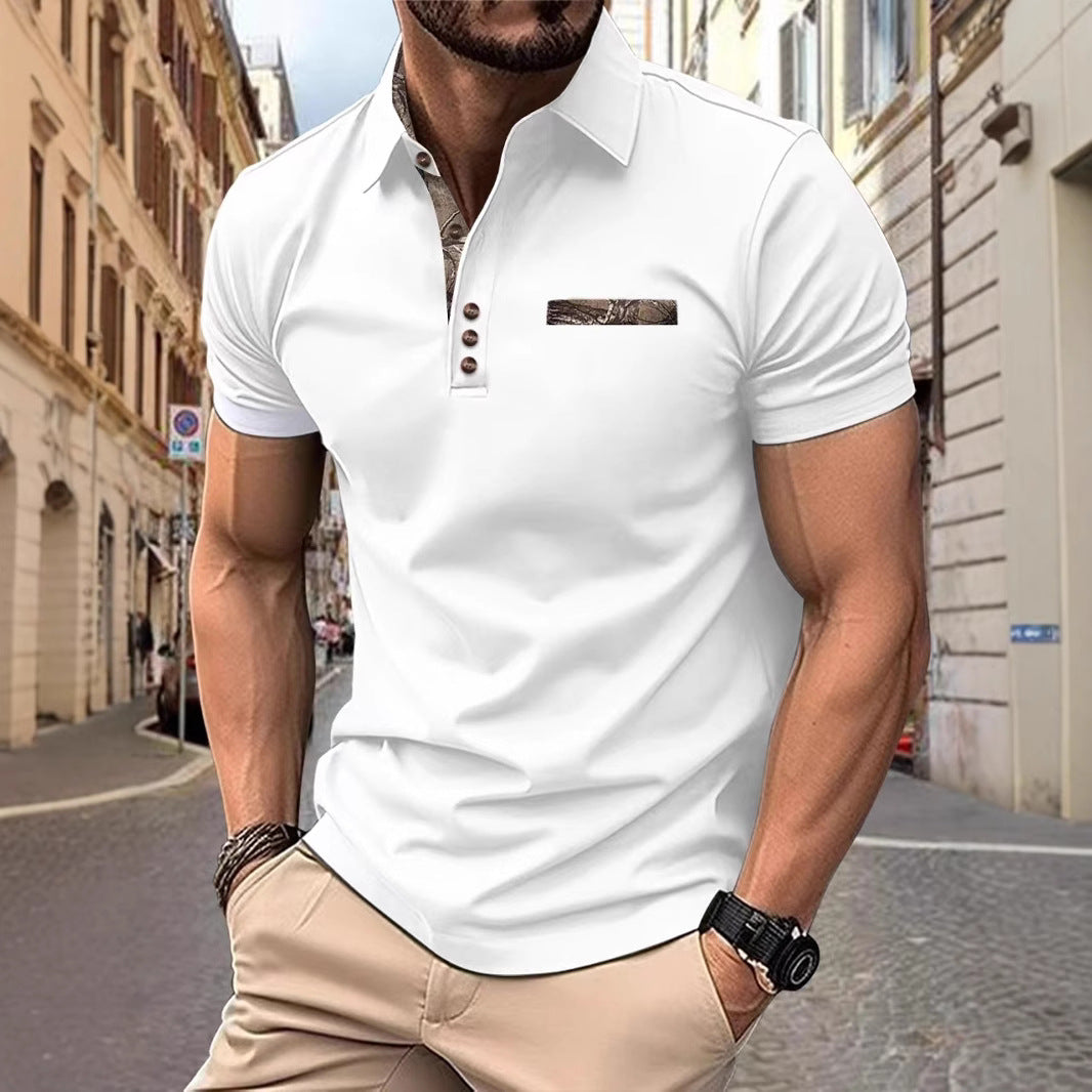 Herren poloshirt med modiga detaljer Mirla-Eva Jonsson
