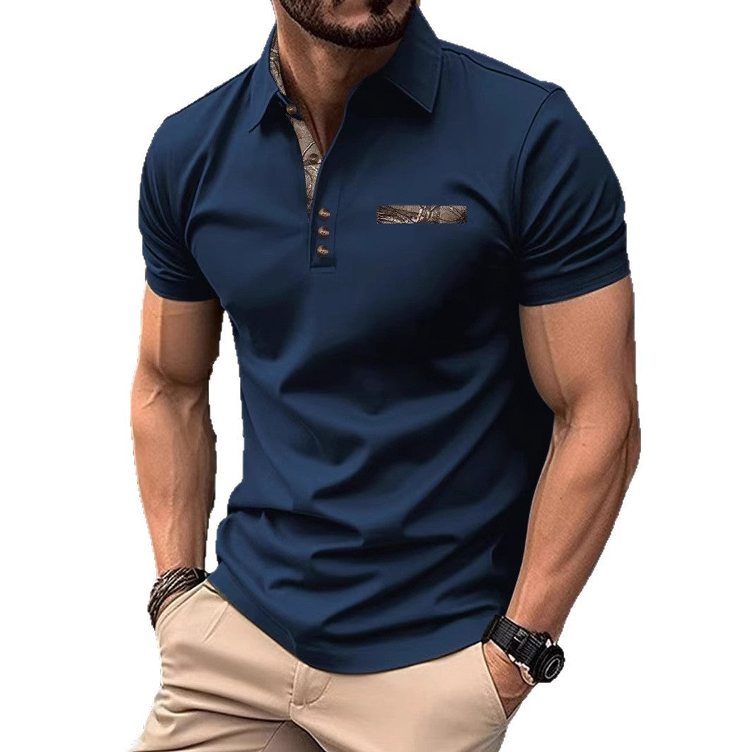 Herren poloshirt med modiga detaljer Mirla-Eva Jonsson
