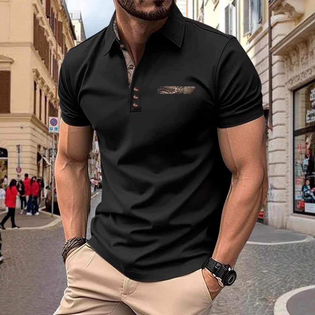 Herren poloshirt med modiga detaljer Mirla-Eva Jonsson