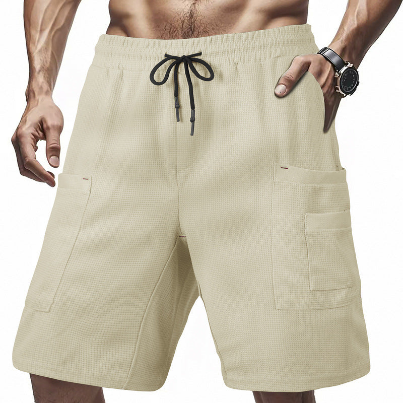 Herren praktiska Cargo-shorts med sidofickor och justerbar dragsko Mirla-Eva Jonsson