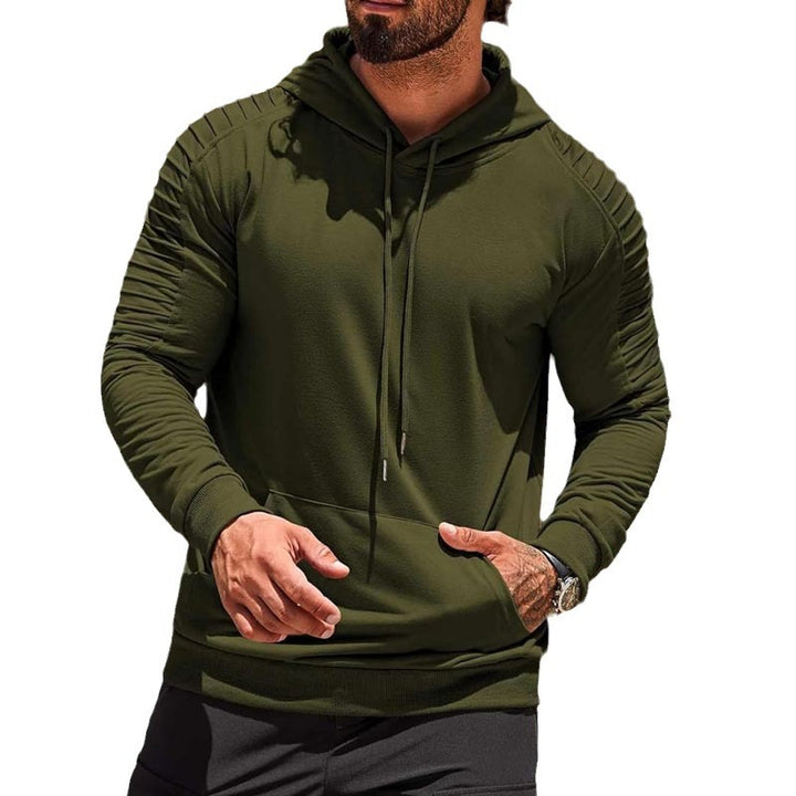Herren sport hoodie med innovativ textur och funktionell snitt Eva Jonsson-Eva Jonsson