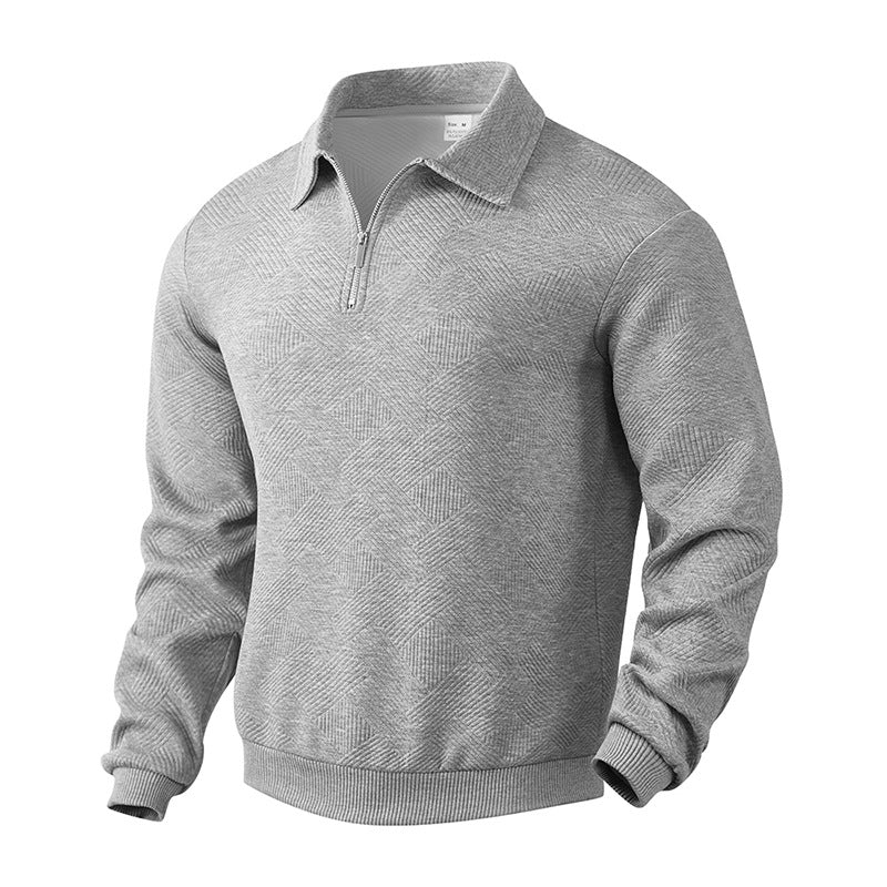 Herren sportig fleece-tröja med modern ståkrage och stilig dragkedja Eva Jonsson-Eva Jonsson