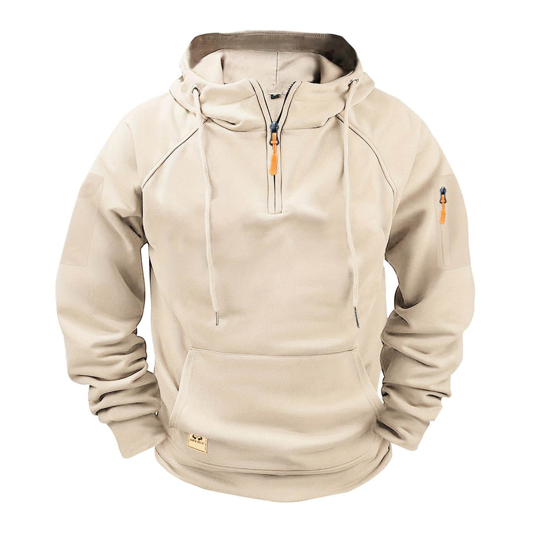 Herren sportig hooded sweatshirt med praktisk dragkedja Mirla-Eva Jonsson