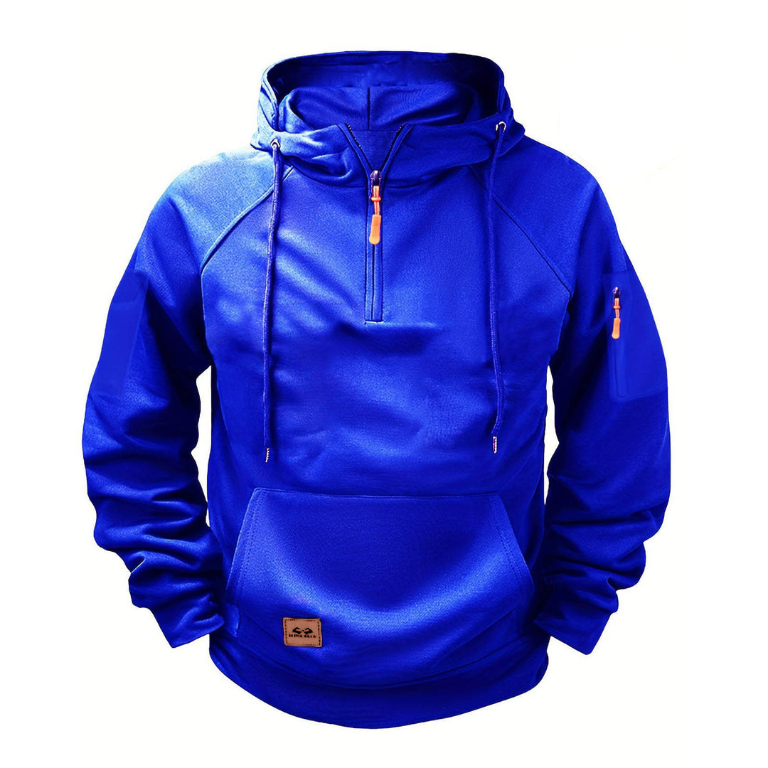 Herren sportig hooded sweatshirt med praktisk dragkedja Mirla-Eva Jonsson