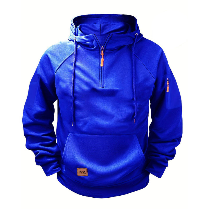 Herren sportig hooded sweatshirt med praktisk dragkedja Mirla-Eva Jonsson