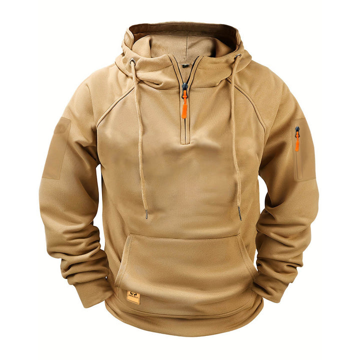 Herren sportig hooded sweatshirt med praktisk dragkedja Mirla-Eva Jonsson