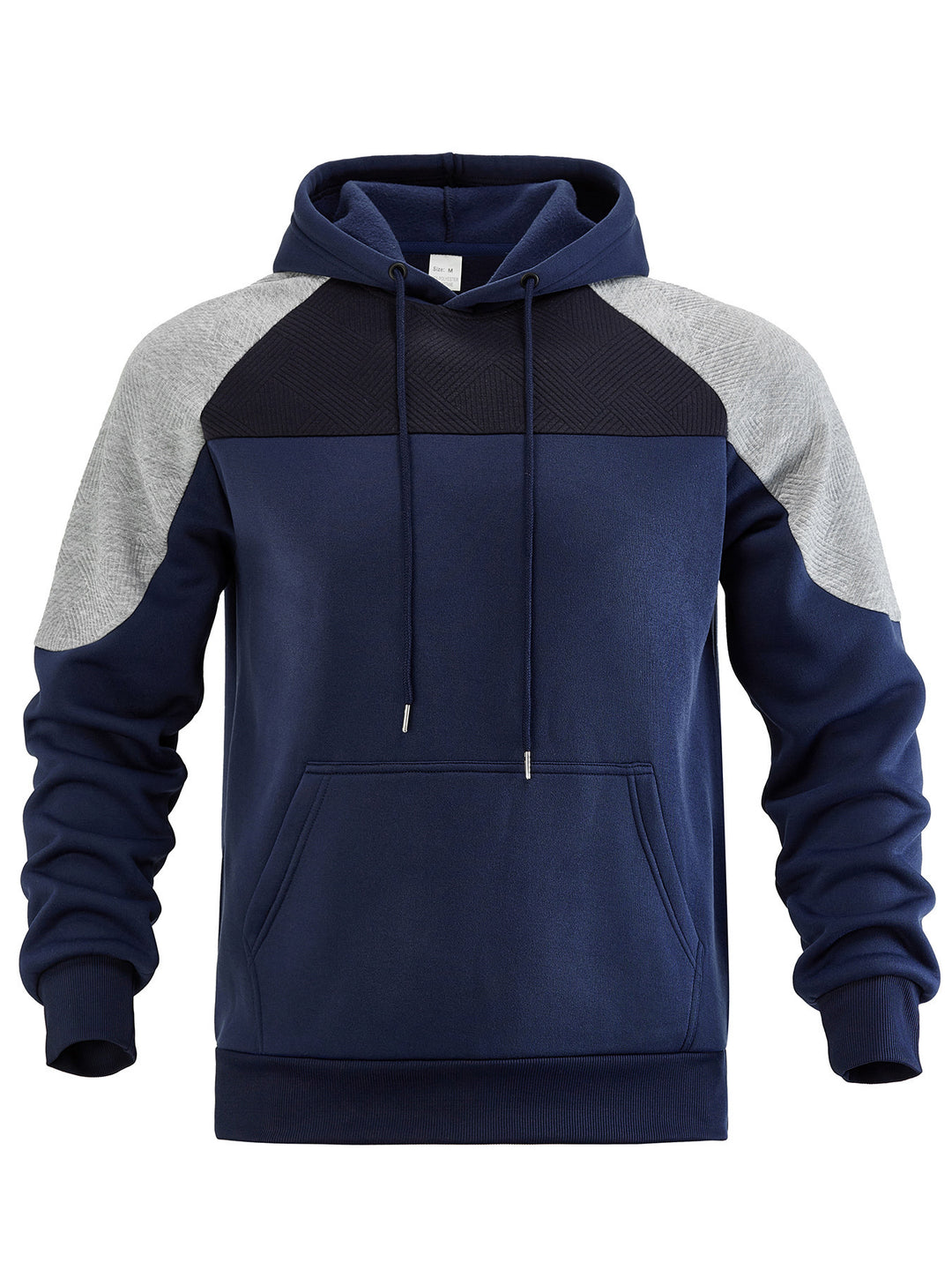Herren sportig hoodie med strukturerade ärmar Mirla-Eva Jonsson