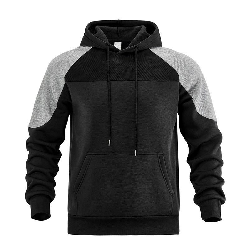 Herren sportig hoodie med strukturerade ärmar Mirla-Eva Jonsson