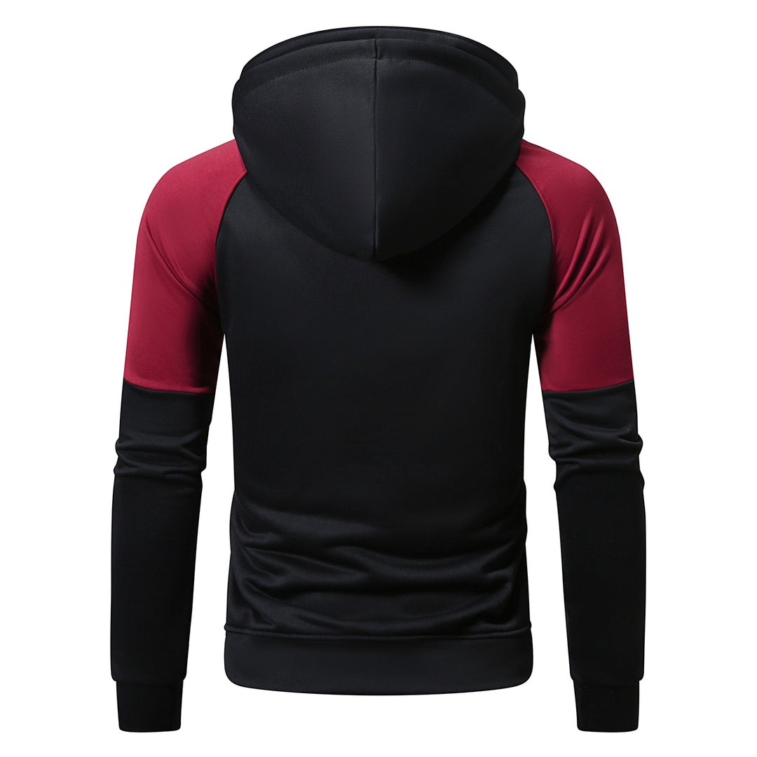 Herren sportig hoodie med unik färgblock-design Mirla-Eva Jonsson