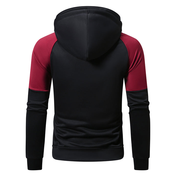 Herren sportig hoodie med unik färgblock-design Mirla-Eva Jonsson