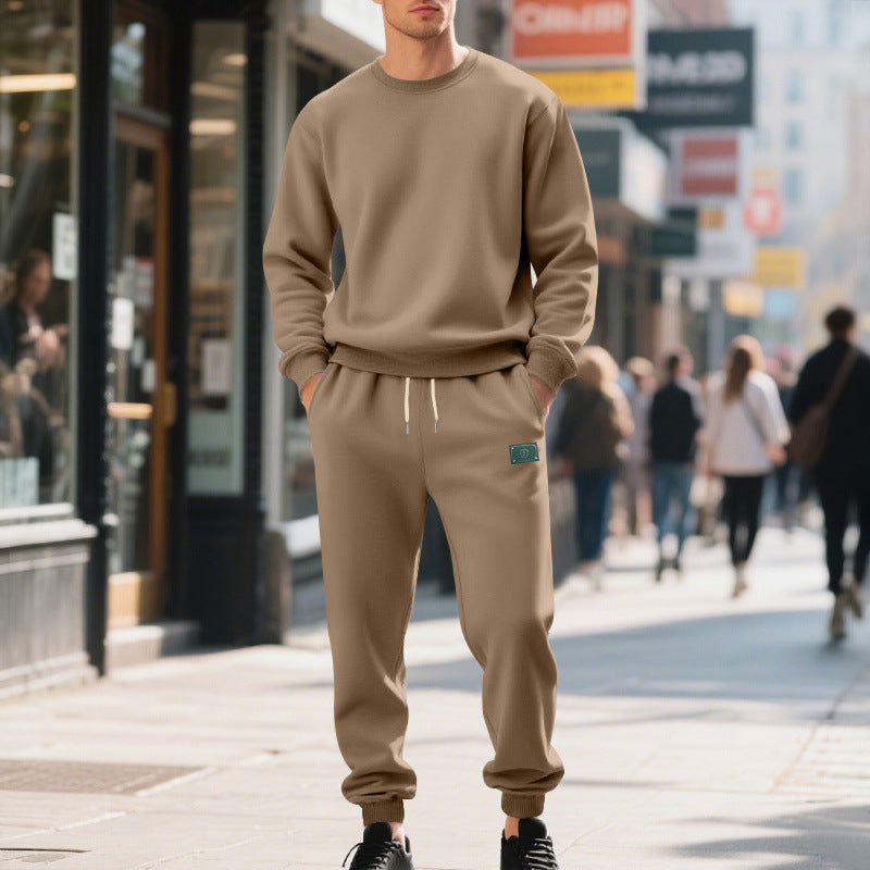 Herren sportigt fritids-set med rundhalsringning och elastisk midja Mirla-Eva Jonsson