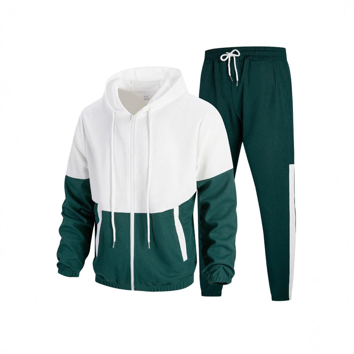 Herren sportkostym med modern färgblockdesign och andningsbara material Eva Jonsson-Eva Jonsson