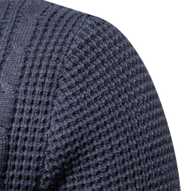 Herren stickad tröja med modern strukturell design Eva Jonsson-Eva Jonsson