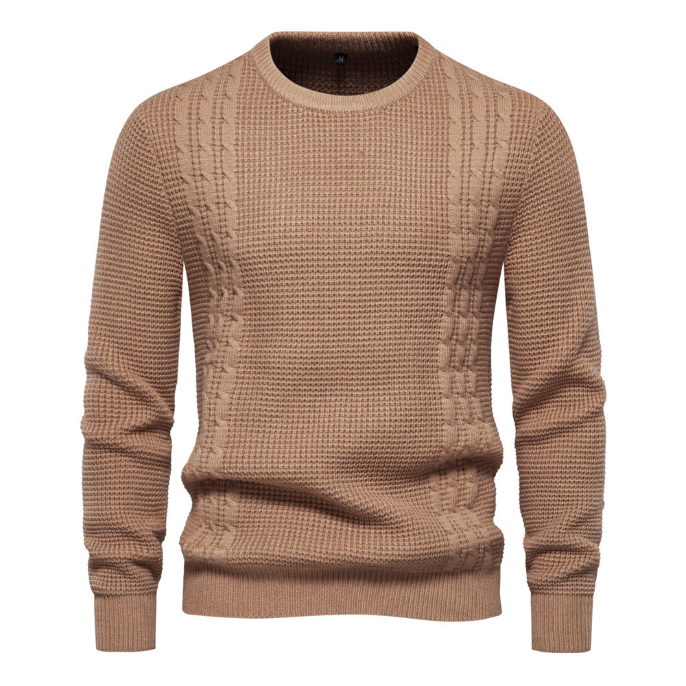 Herren stickad tröja med modern strukturell design Eva Jonsson-Eva Jonsson