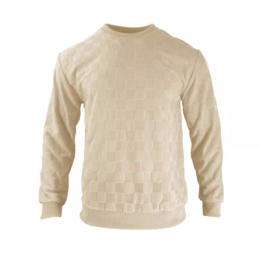 Herren sweatshirt med modern strukturerad design Mirla-Eva Jonsson