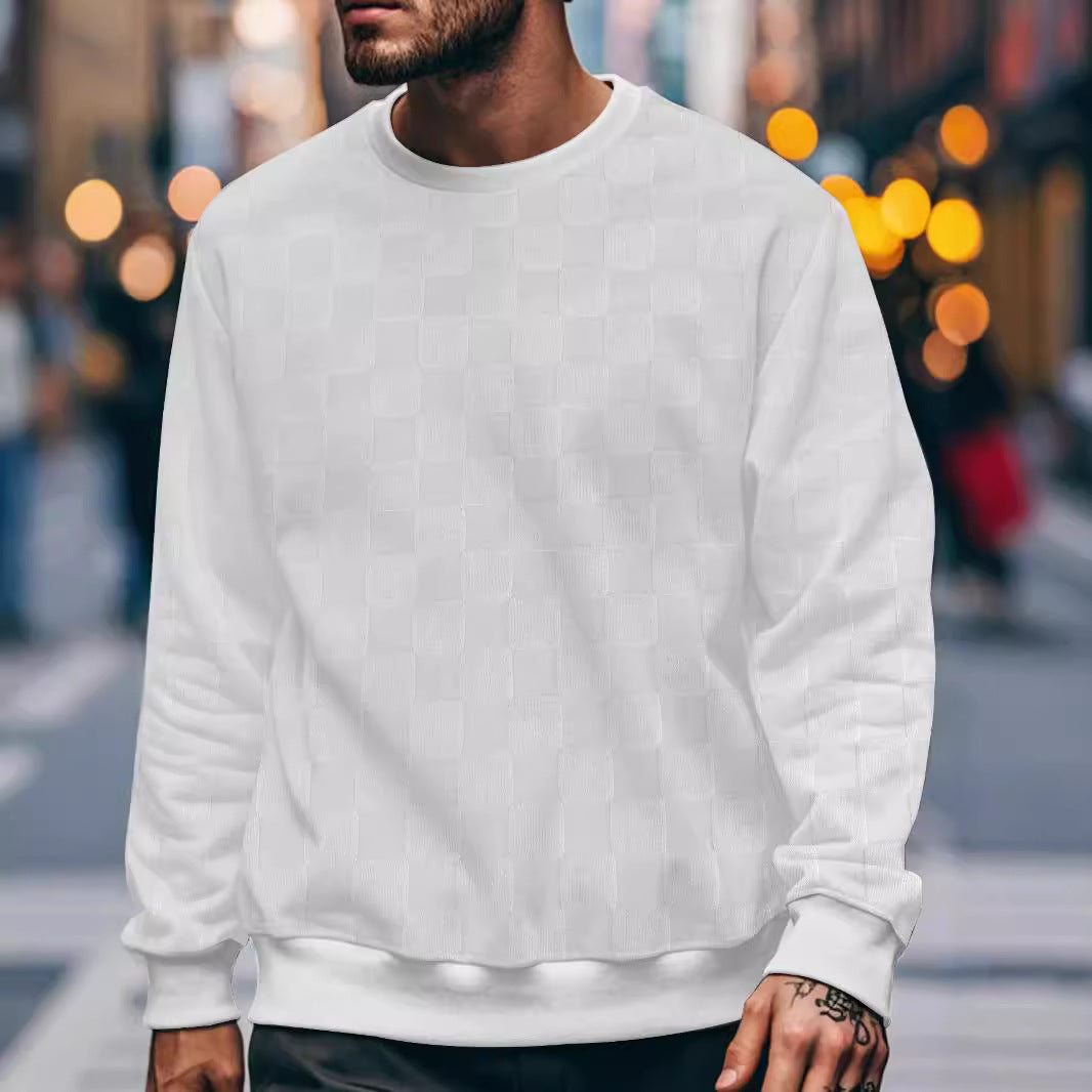 Herren sweatshirt med modern strukturerad design Mirla-Eva Jonsson