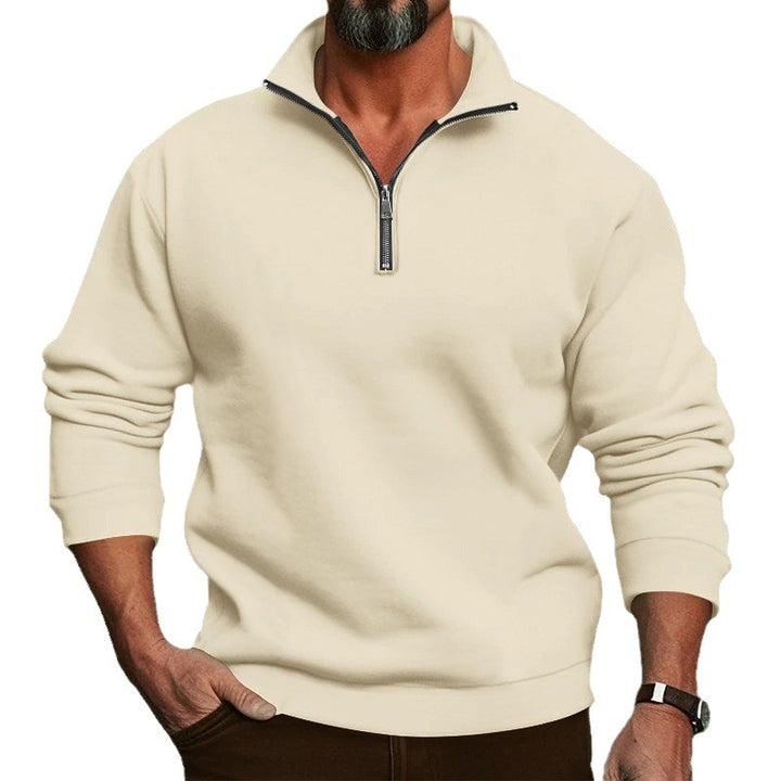 Herren sweatshirt med ståkrage och dragkedja Mirla-Eva Jonsson