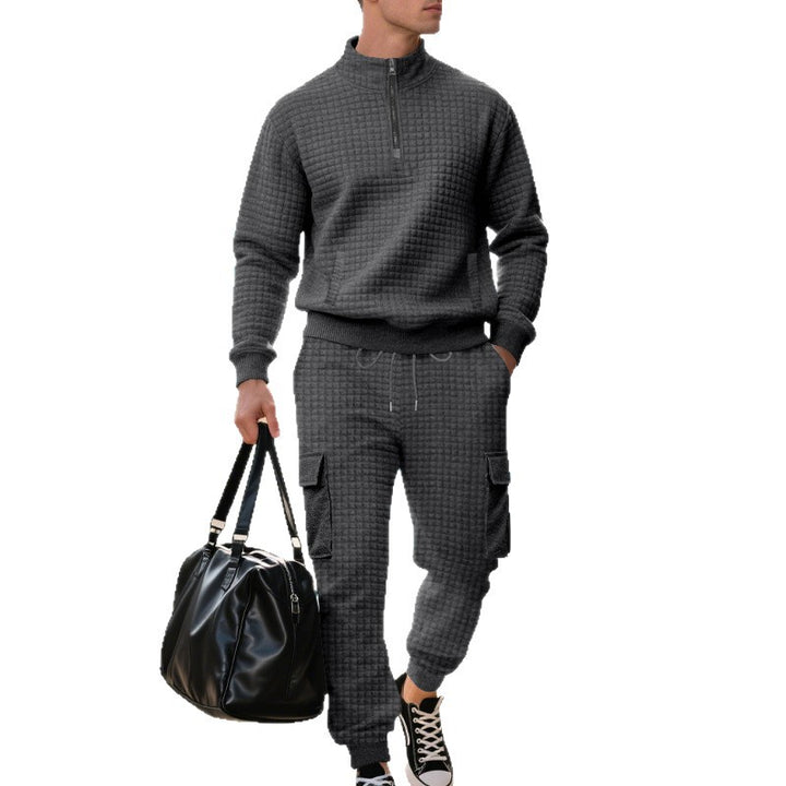 Herren sweatshirt och joggingbyxor set med dragkedja och praktiska fickor Eva Jonsson-Eva Jonsson