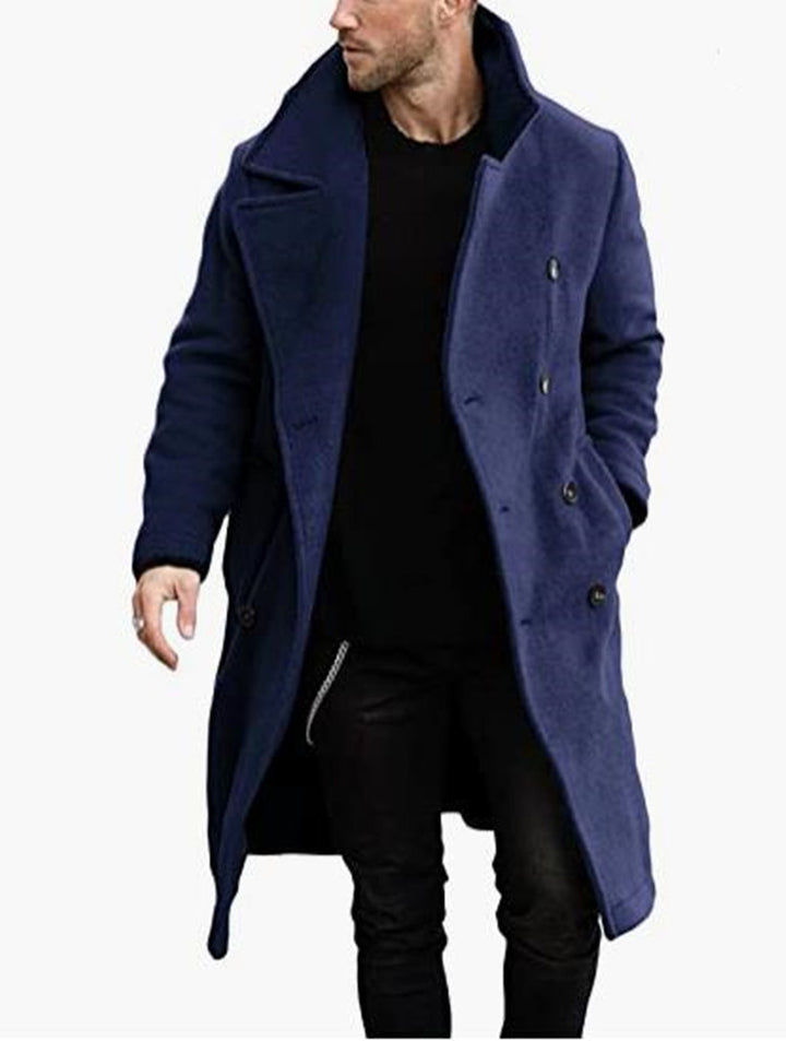 Herren ullkappa i modern dubbelknäppningslook Eva Jonsson-Eva Jonsson