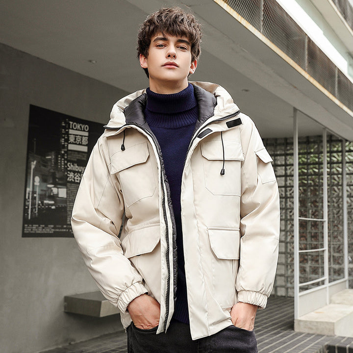 Herren wetterfeste Utility-Jacke mit Kapuze und Taschen Mirla-Eva Jonsson