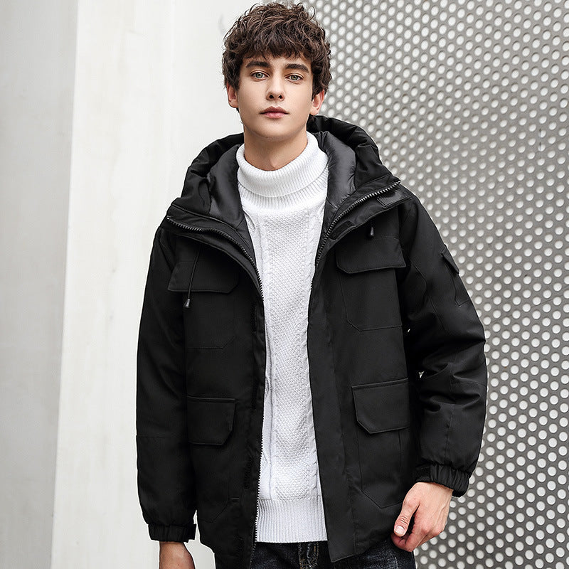 Herren wetterfeste Utility-Jacke mit Kapuze und Taschen Mirla-Eva Jonsson