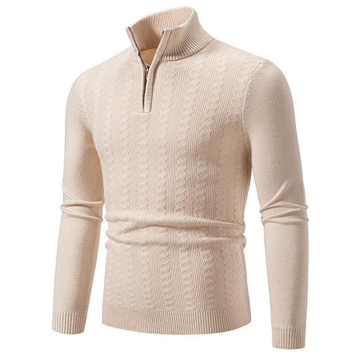 Herrenpullover med ståkrage och dragkedja Mirla-Eva Jonsson