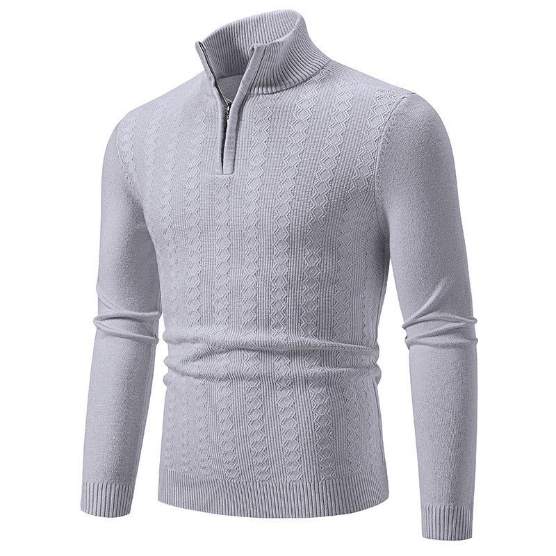 Herrenpullover med ståkrage och dragkedja Mirla-Eva Jonsson
