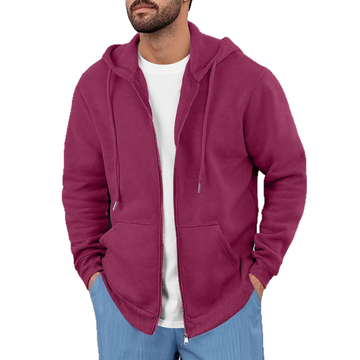 Herrens Avslappnad Huvjacka med Ventilerande Sweatmaterial och Praktiska Fickor Mirla-Eva Jonsson