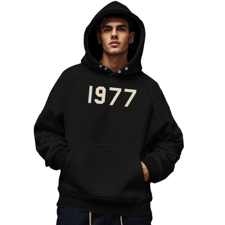 Herrens Bekväm Hoodie med ovanlig design och praktiska fickor Mirla-Eva Jonsson