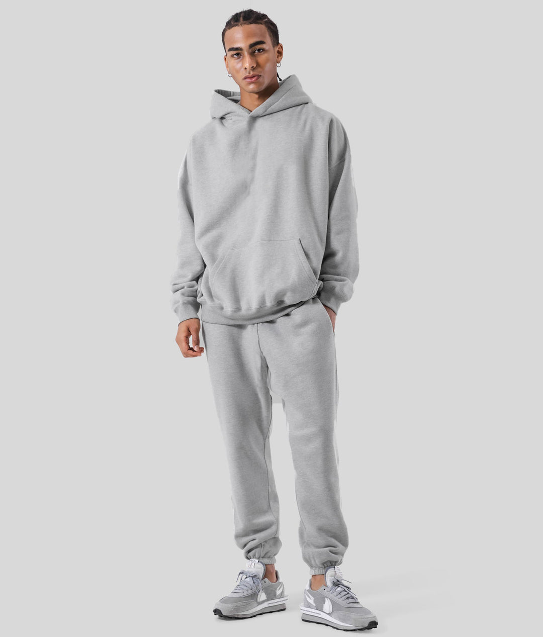 Herrens Bekväma Hoodie och Joggingbyxor Set Mirla-Eva Jonsson