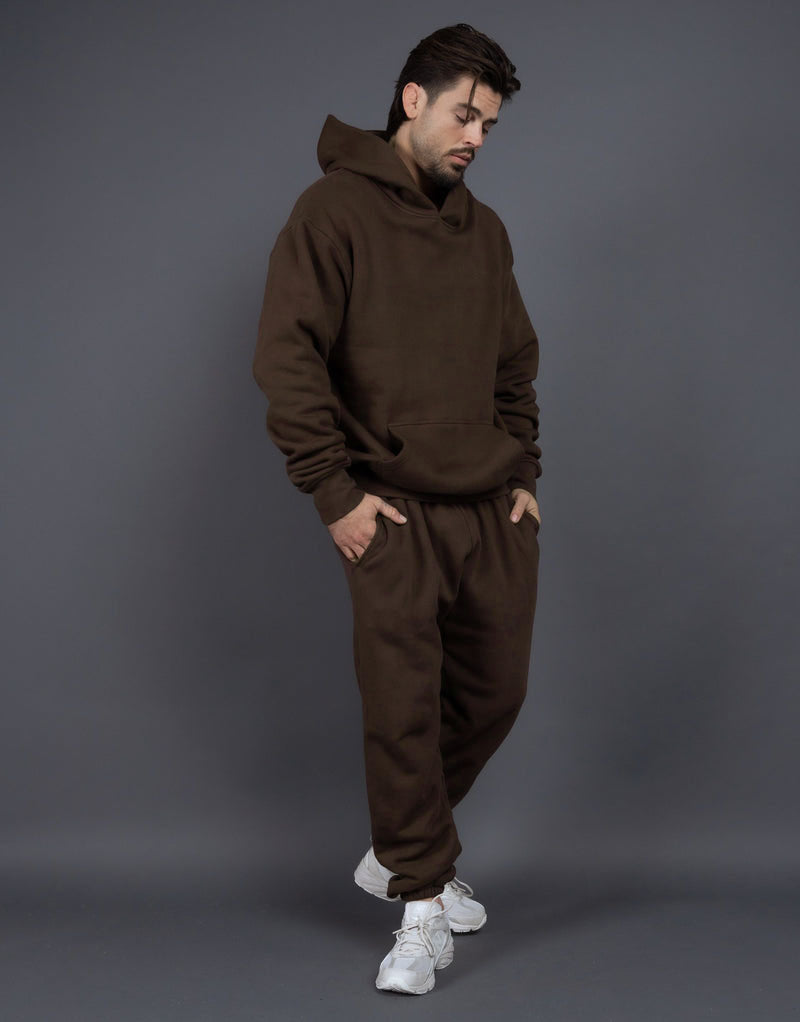Herrens Bekväma Hoodie och Joggingbyxor Set Mirla-Eva Jonsson
