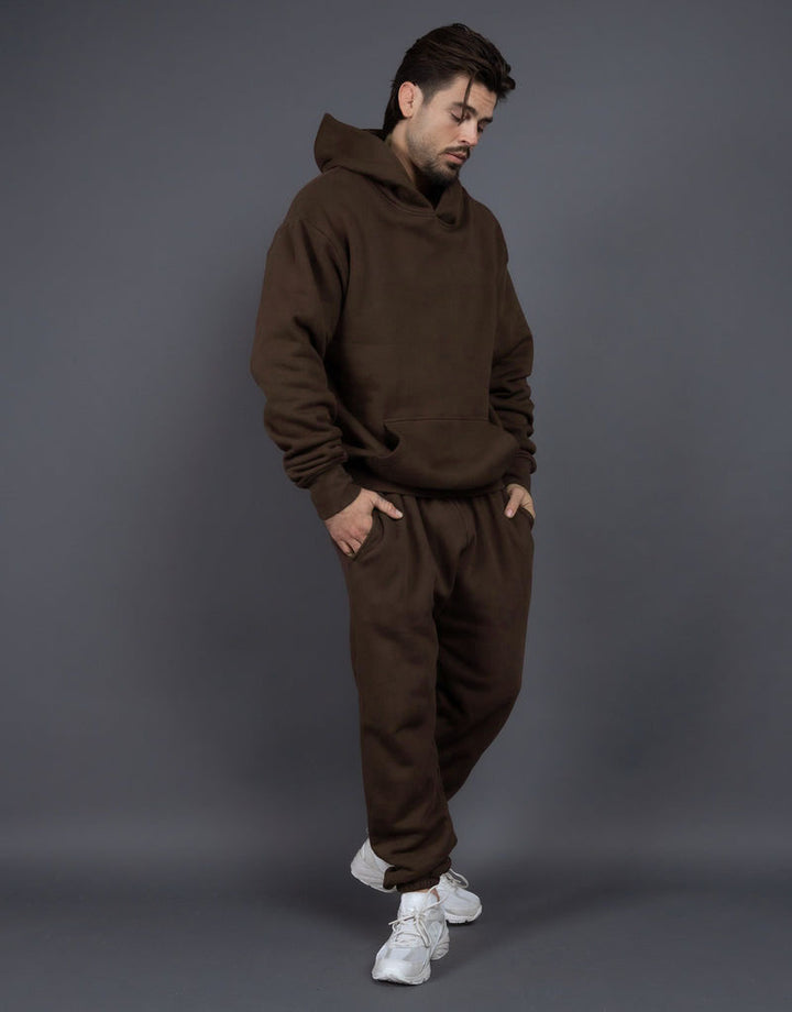 Herrens Bekväma Hoodie och Joggingbyxor Set Mirla-Eva Jonsson