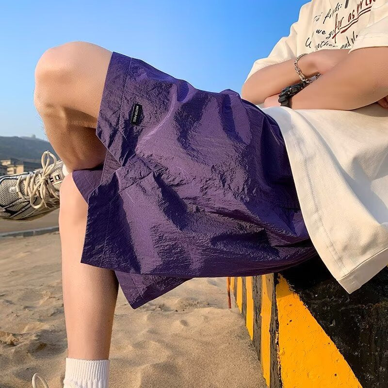 Herrens Bekväma Sommar Shorts med Elastisk Midja och Praktiska Sidofickor Mirla-Eva Jonsson