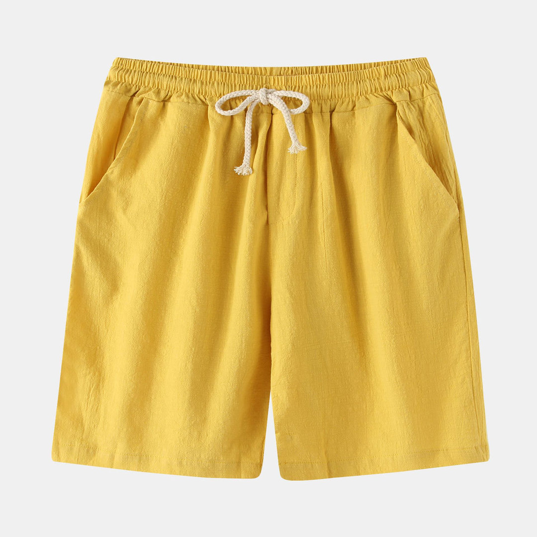 Herrens Bermuda-shorts med elastisk midja och sidofickor Mirla-Eva Jonsson