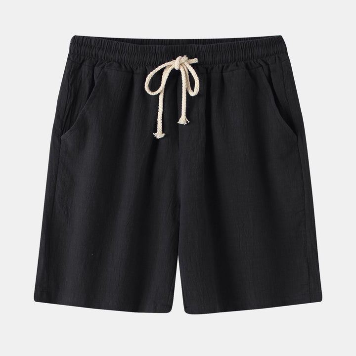 Herrens Bermuda-shorts med elastisk midja och sidofickor Mirla-Eva Jonsson