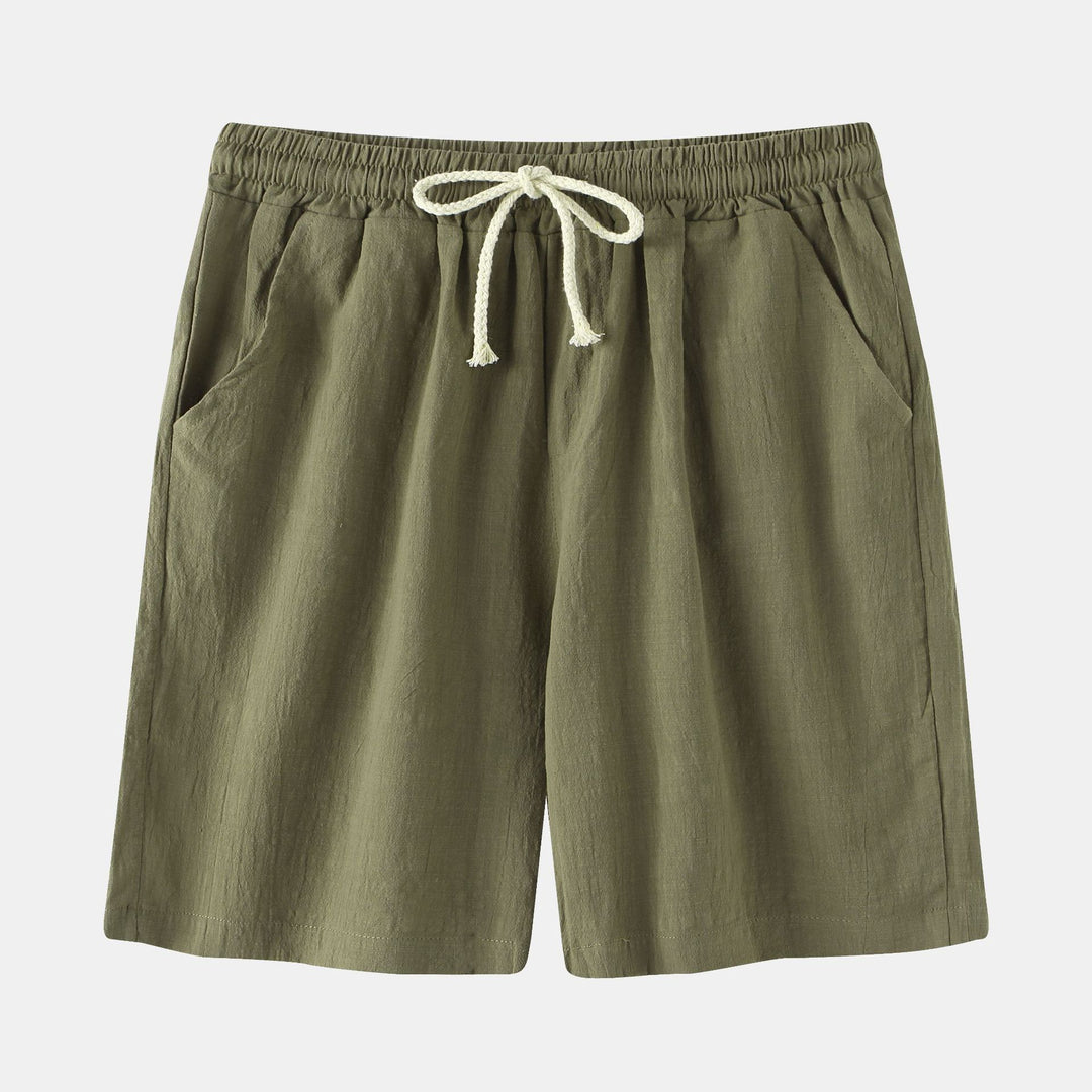 Herrens Bermuda-shorts med elastisk midja och sidofickor Mirla-Eva Jonsson