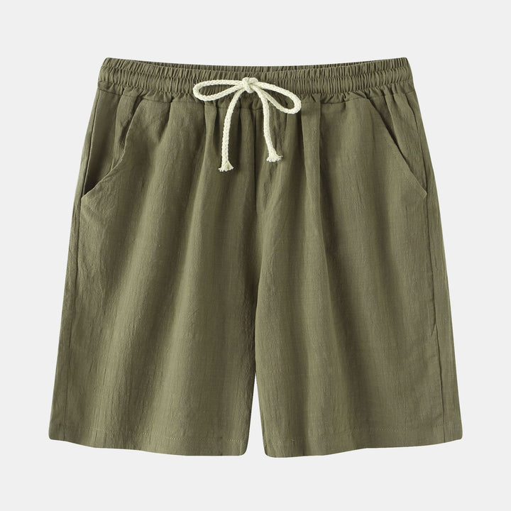 Herrens Bermuda-shorts med elastisk midja och sidofickor Mirla-Eva Jonsson