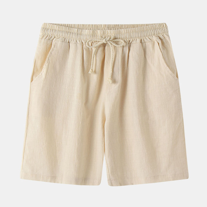 Herrens Bermuda-shorts med elastisk midja och sidofickor Mirla-Eva Jonsson