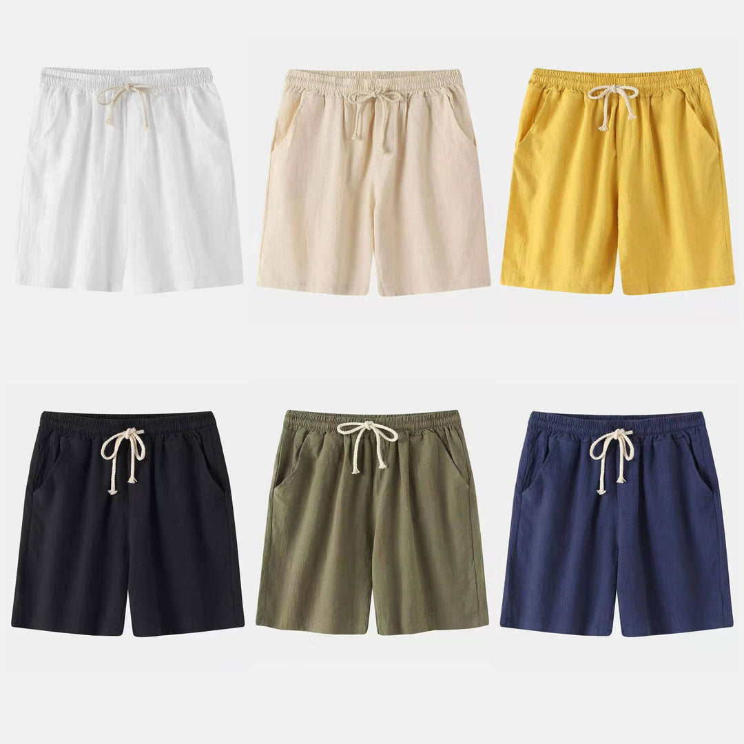 Herrens Bermuda-shorts med elastisk midja och sidofickor Mirla-Eva Jonsson