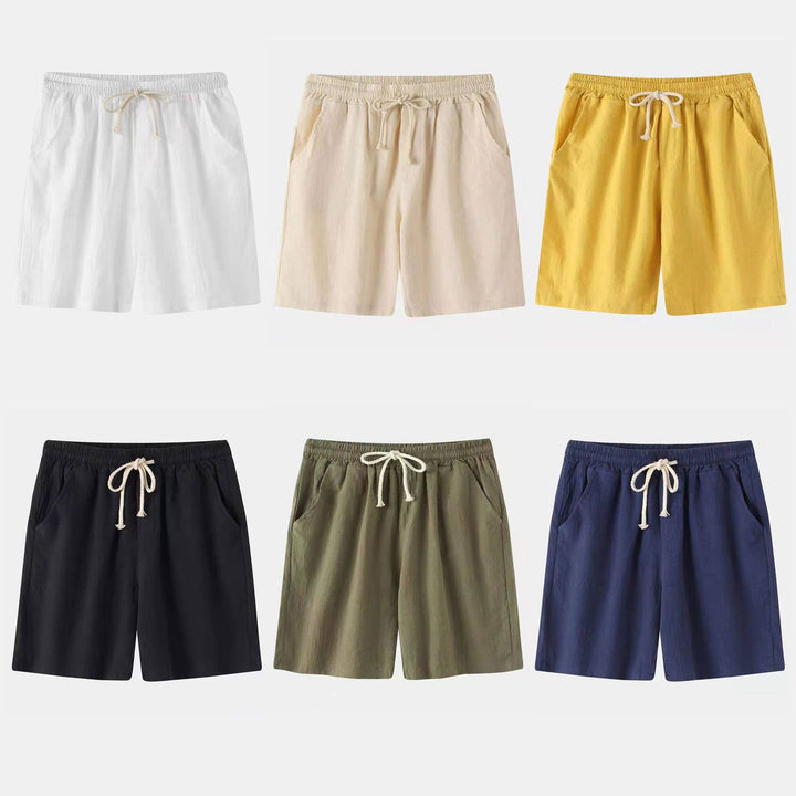 Herrens Bermuda-shorts med elastisk midja och sidofickor Mirla-Eva Jonsson