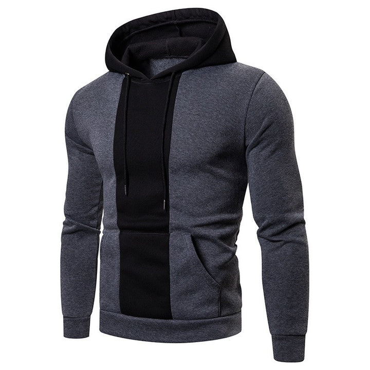 Herrens Hoodie med modern färgblockdesign Mirla-Eva Jonsson