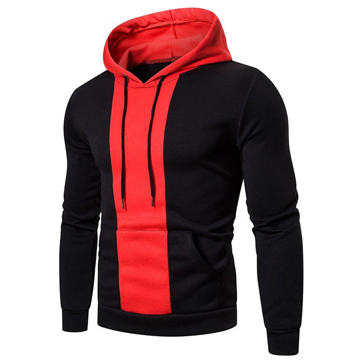 Herrens Hoodie med modern färgblockdesign Mirla-Eva Jonsson