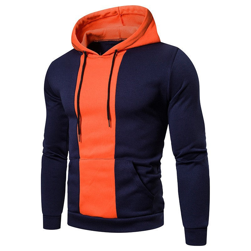 Herrens Hoodie med modern färgblockdesign Mirla-Eva Jonsson