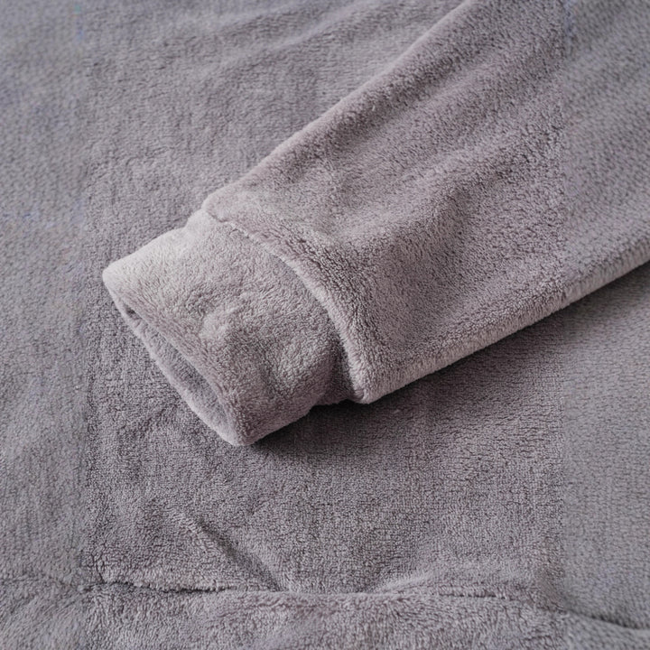 Herrens Krämig Fleece-Hoodie med dragsko Mirla-Eva Jonsson